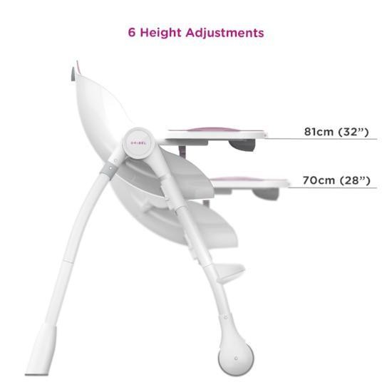 Oribel Krzesełko do karmienia Cocoon Różowe 0+