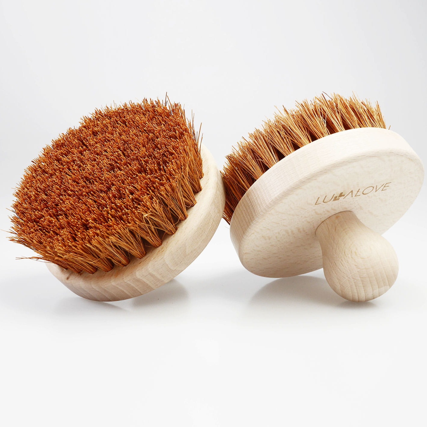 Lullalove, Ostra, okrągła szczotka do szczotkowania ciała - kokos