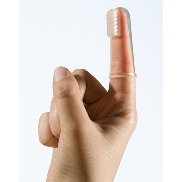 Silikonowa szczoteczka na palec - Higiena Jamy Ustnej 0m+