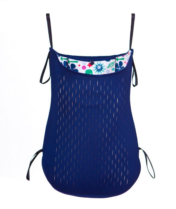 Torba na wózek z neoprenu niebieska w kształty | PS7378