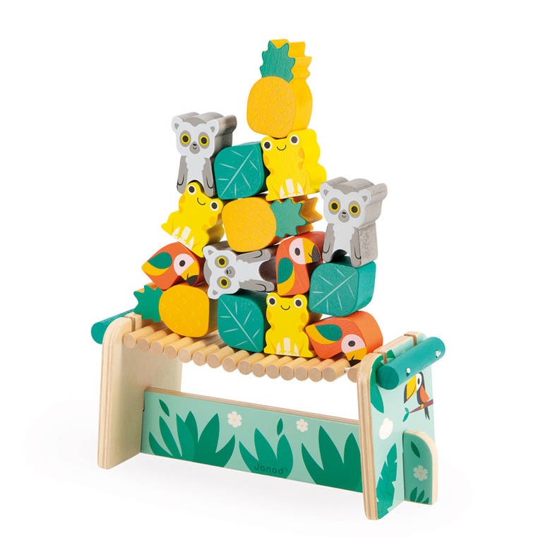 Janod Gra Balansowa Tropik Drewniana 2+