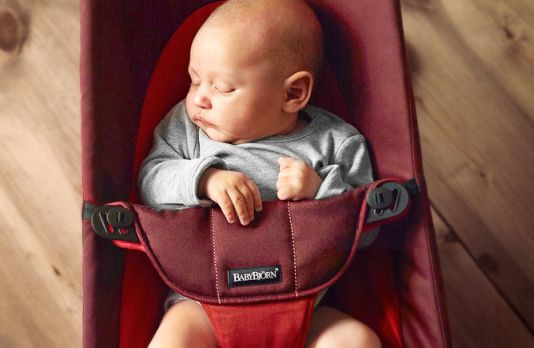 BabyBjorn Leżaczek Balance Soft Cotton/Jersey Różowy/Szary 0+