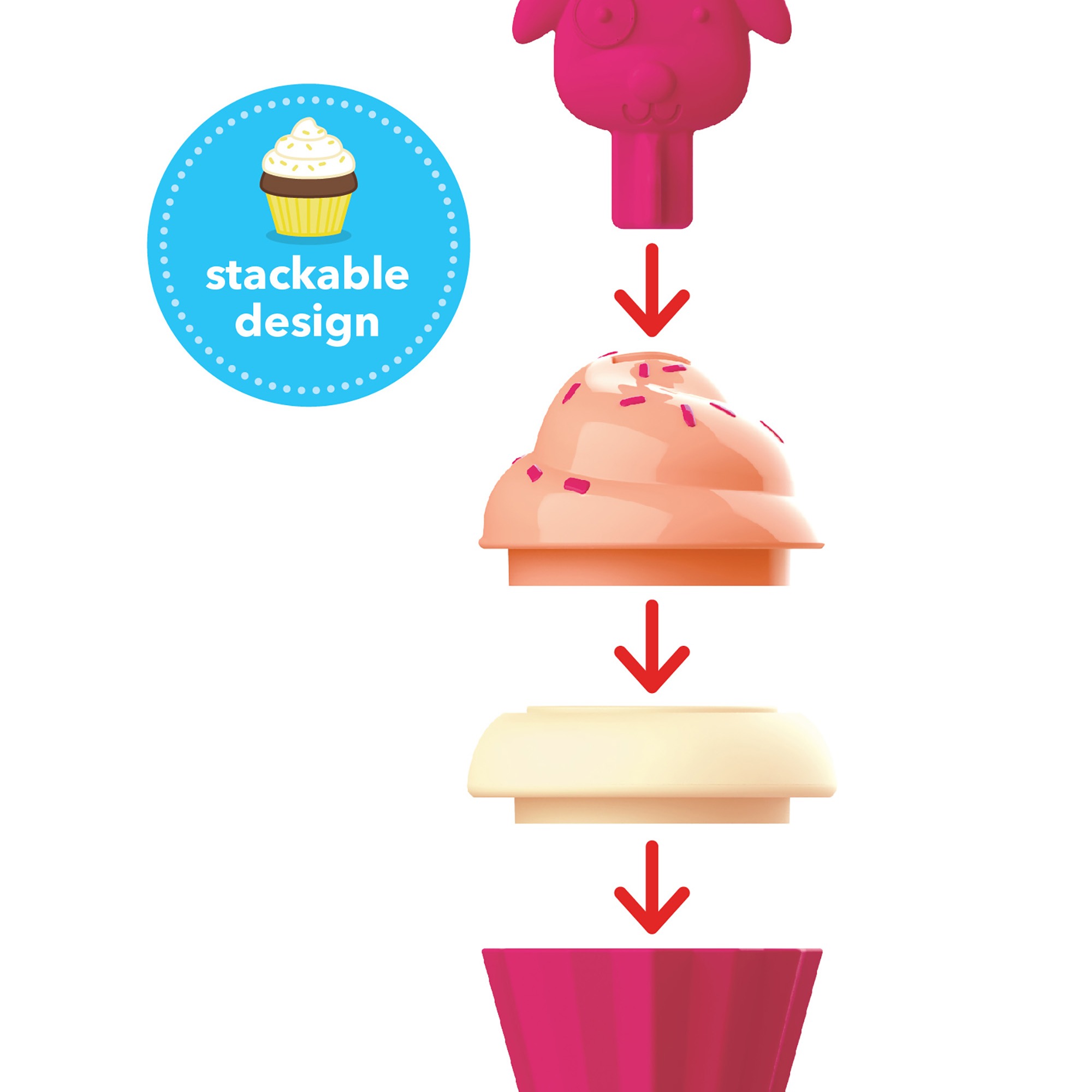 Skip Hop Układanka Magiczne Babeczki Zoo 12m+