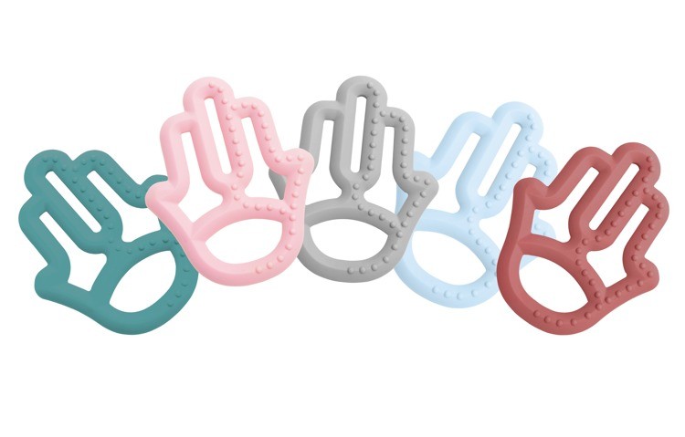 Minikoioi Gryzak Silikonowy Różany 0+