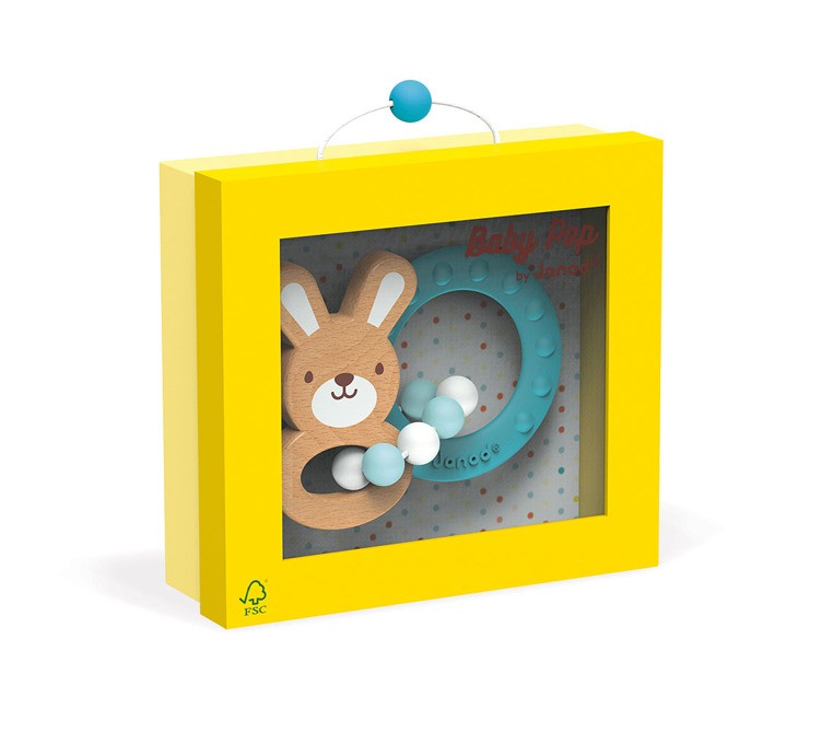 Janod Gryzak Królik Baby Pop 0-10 mies.