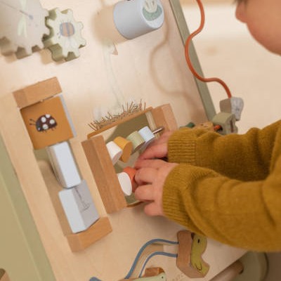 Little Dutch, Drewniany pchacz chodzik edukacyjny Little Goose