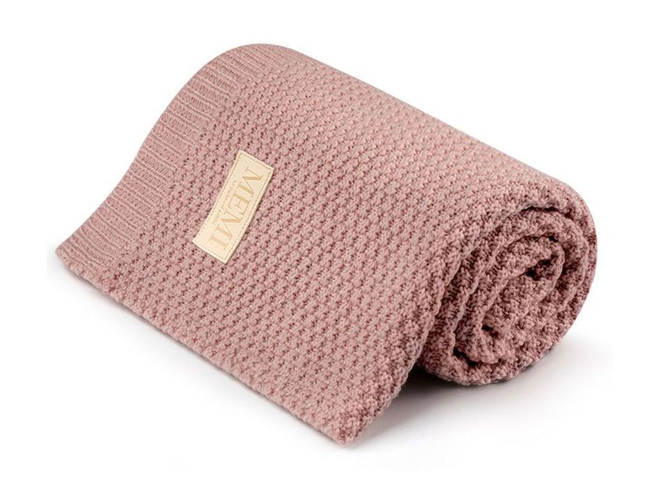 My Memi Kocyk Wełna Merino Powder Pink 0+