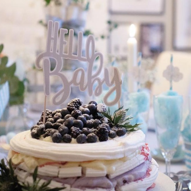 JaBaDaBaDo Pikiery i dekoracja "Hello Baby" na Baby Shower 0+