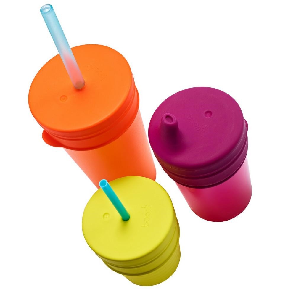 Boon Snug Silikonowe Słomki z Czyścikiem 6+ miesięcy