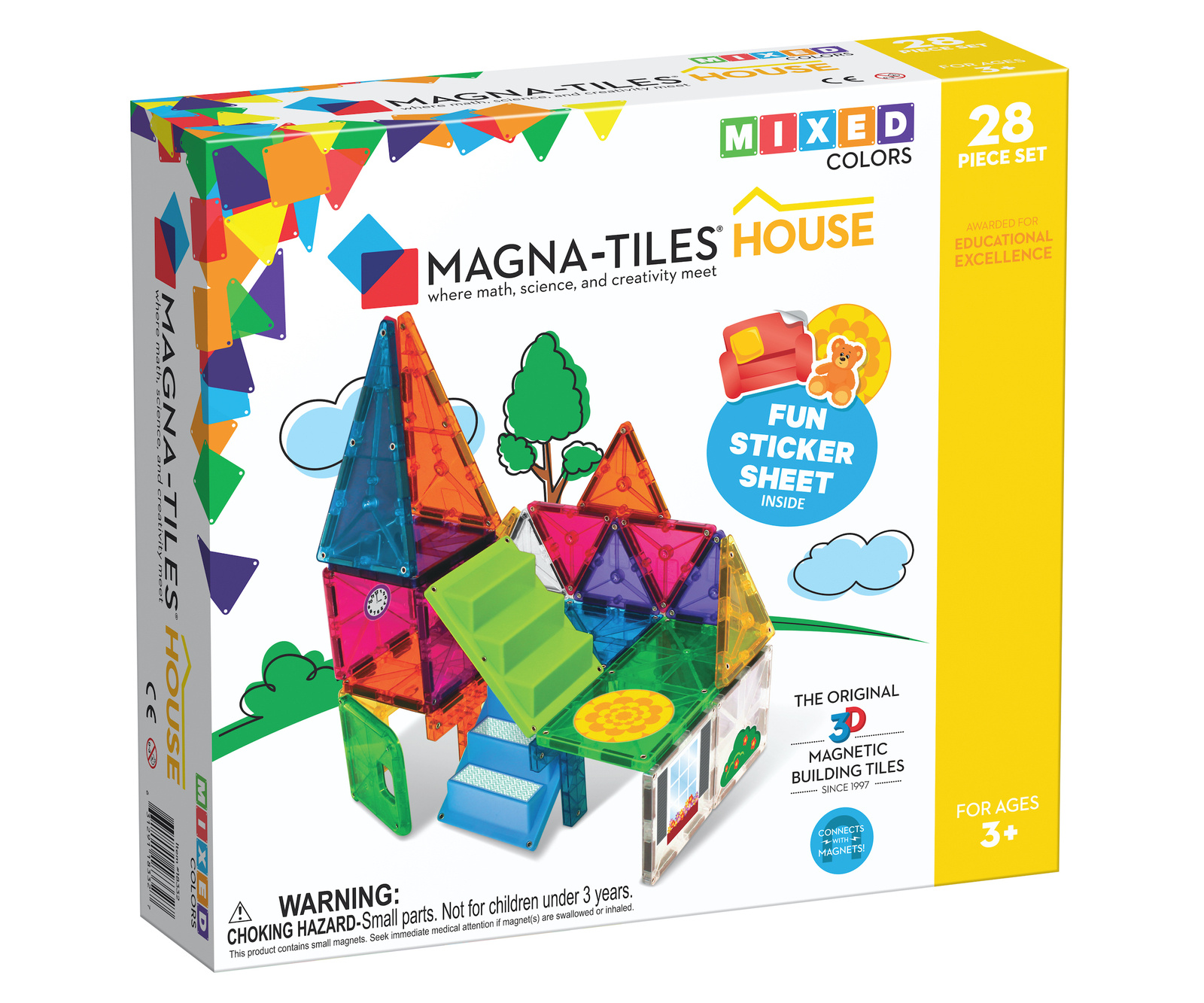 Magna-Tiles Klocki Magnetyczne House 28 el. 3+