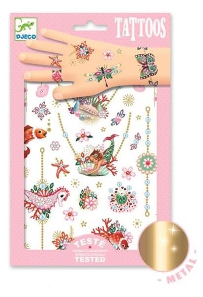 Djeco, Tatuaże metaliczne KLEJNOTY FIONY