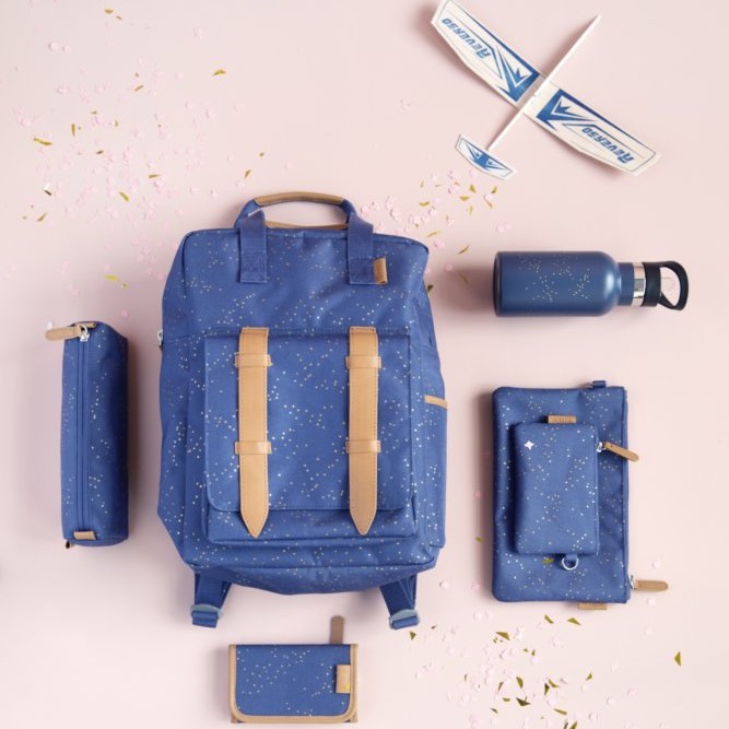 Fresk Termos 350ml Złote kropki Indigo