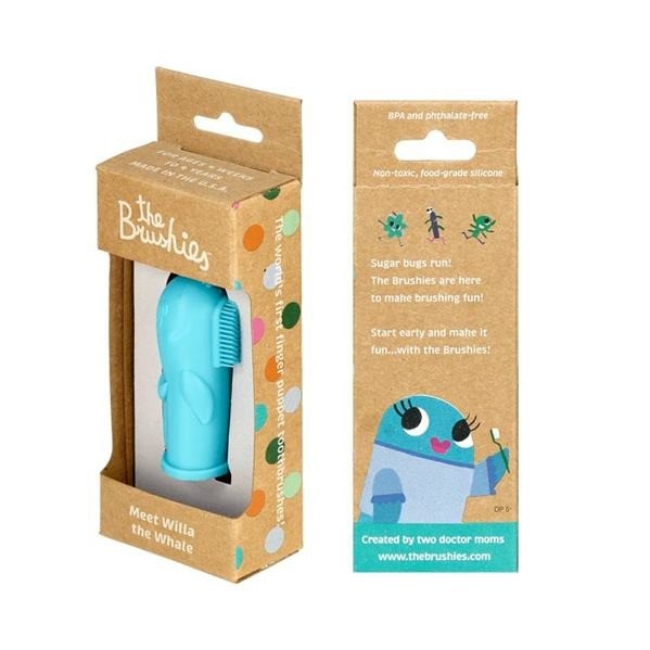 The Brushies Szczoteczka na palec Wieloryb WILLA 0+