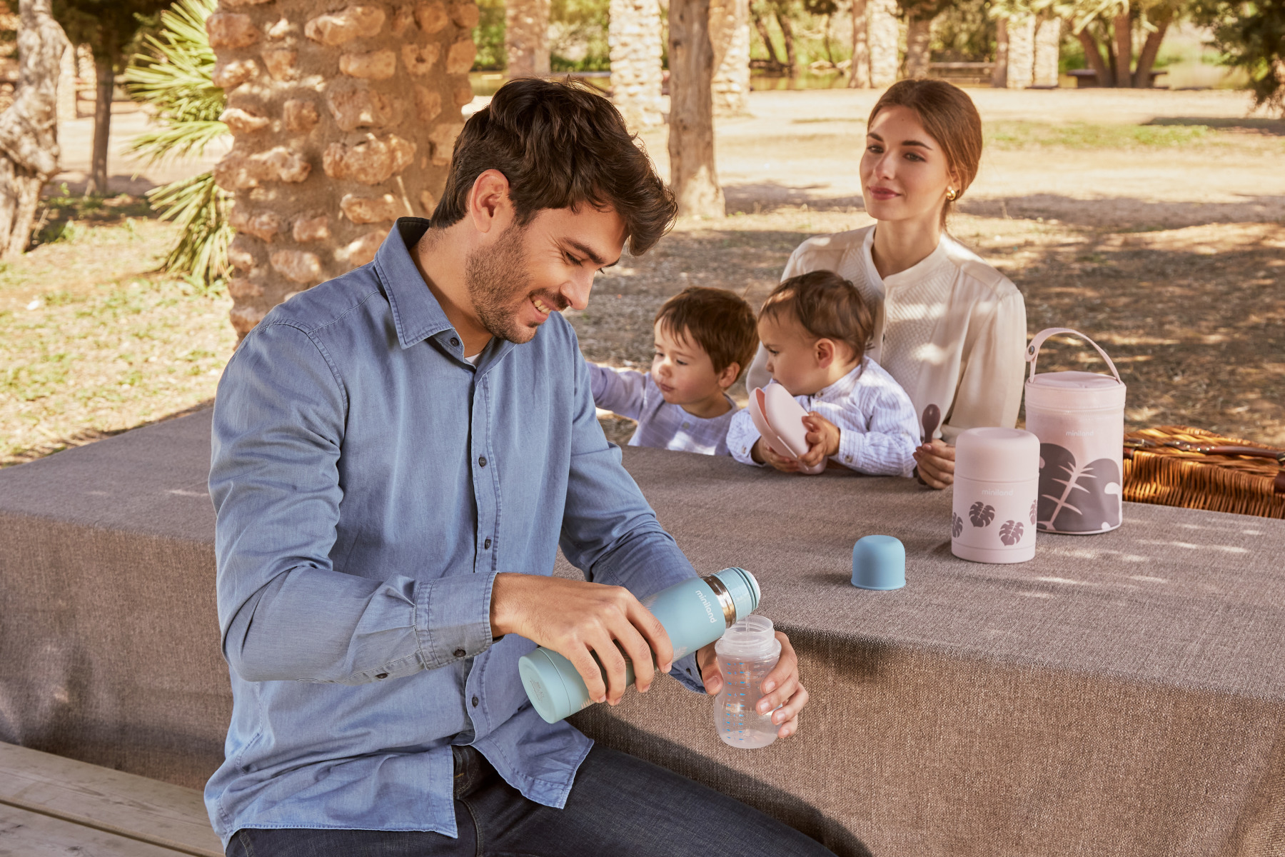 Miniland Termos do posiłków Terra 600 ml pudrowy róż 0+