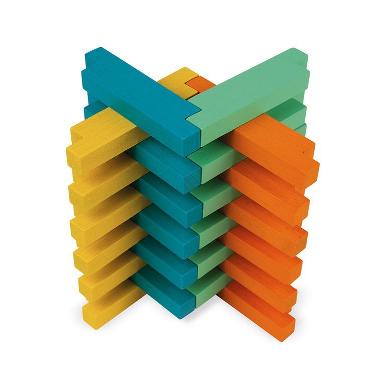 Janod Drewniane Klocki Konstrukcyjne 60el 3+