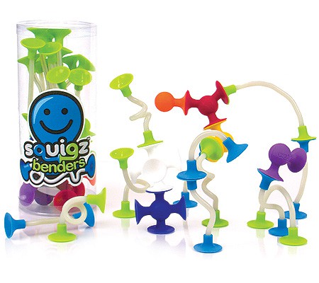 Fat Brain Toys Squigz Benders Mały Zestaw Przyssawki 1+