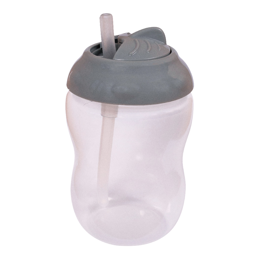 Filibabba Butelka ze słomką Grey 250ml 6m+