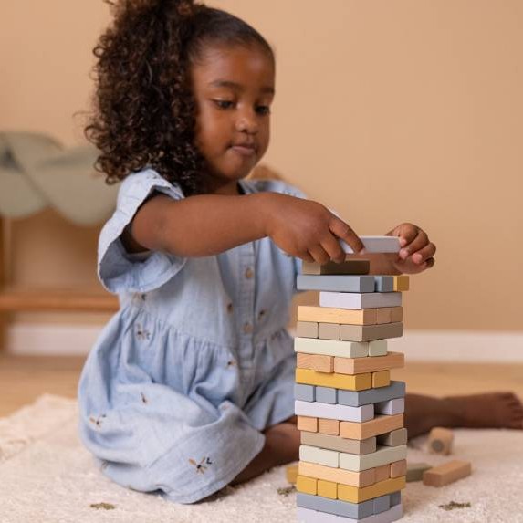 Little Dutch Gra Jenga Drewniana 3+ Graczy
