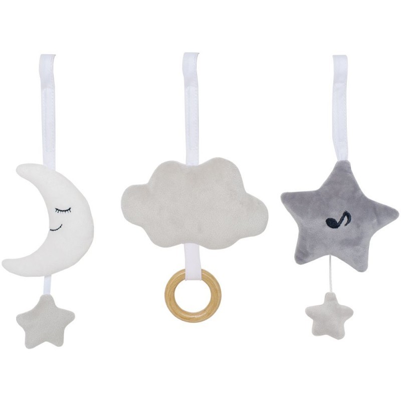 JaBaDaBaDo Grzechotki do stojaka szare 0+