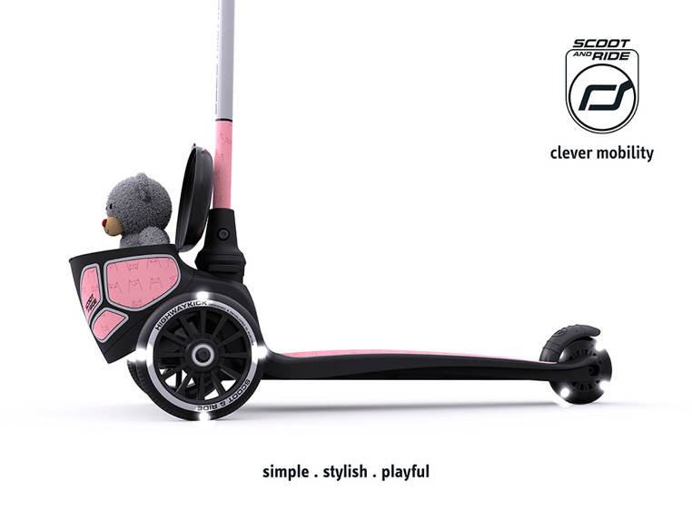 Scoot & Ride Hulajnoga 2 Lifestyle Reflective Rose 2+