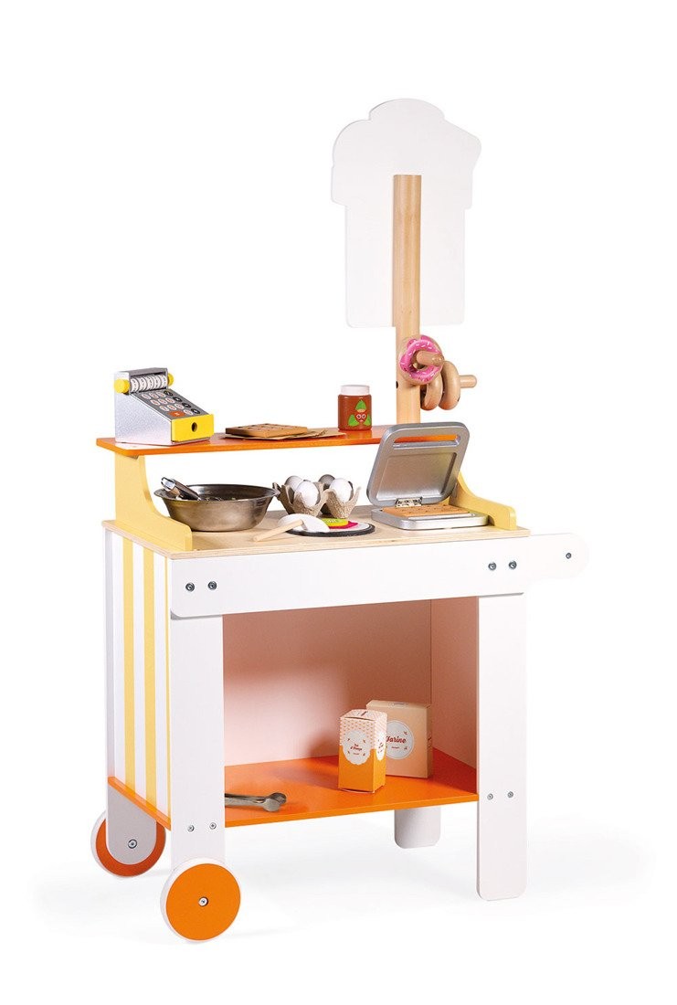 Janod Mobilna Drewniana Cukiernia z 40 Akcesoriami 3+