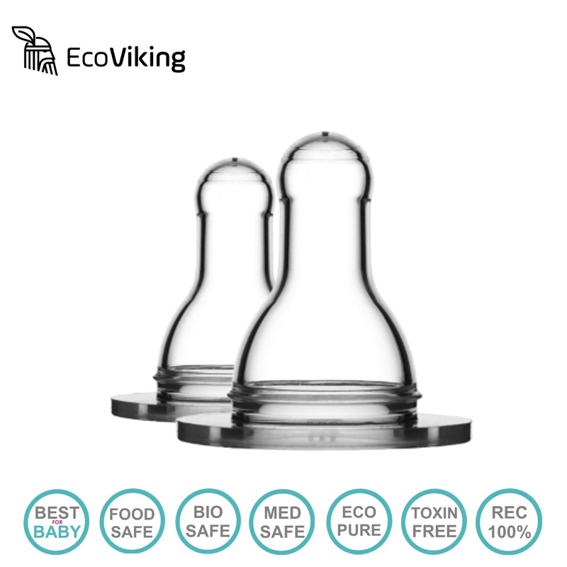 Eco Viking Smoczek Ortodontyczny Stage 1 2-Pak 0+