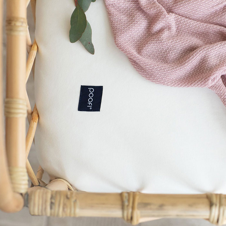 Poofi Prześcieradło Organic&Color 70x140 - latte