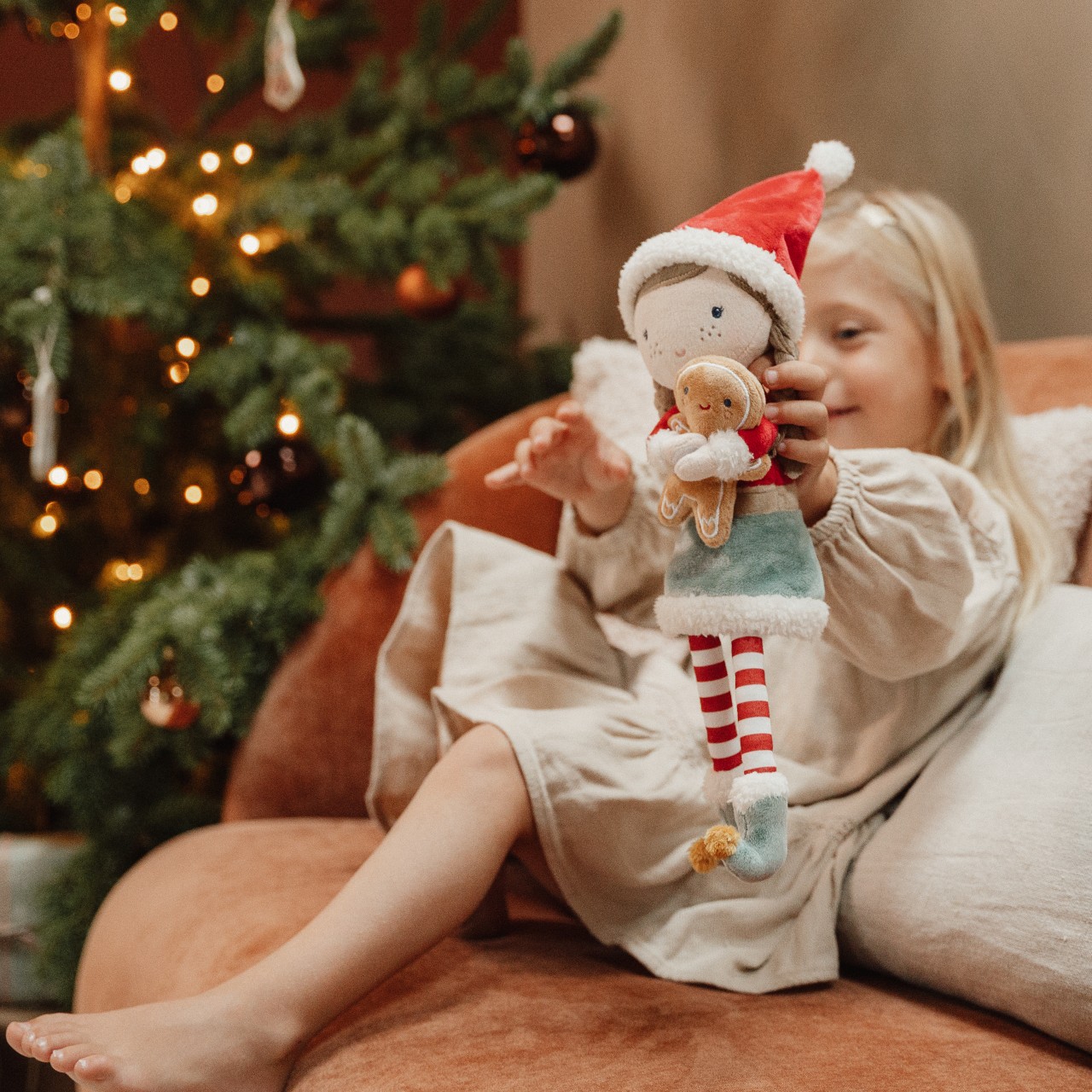 Little Dutch, Laleczka X-mas Rosa 35 cm