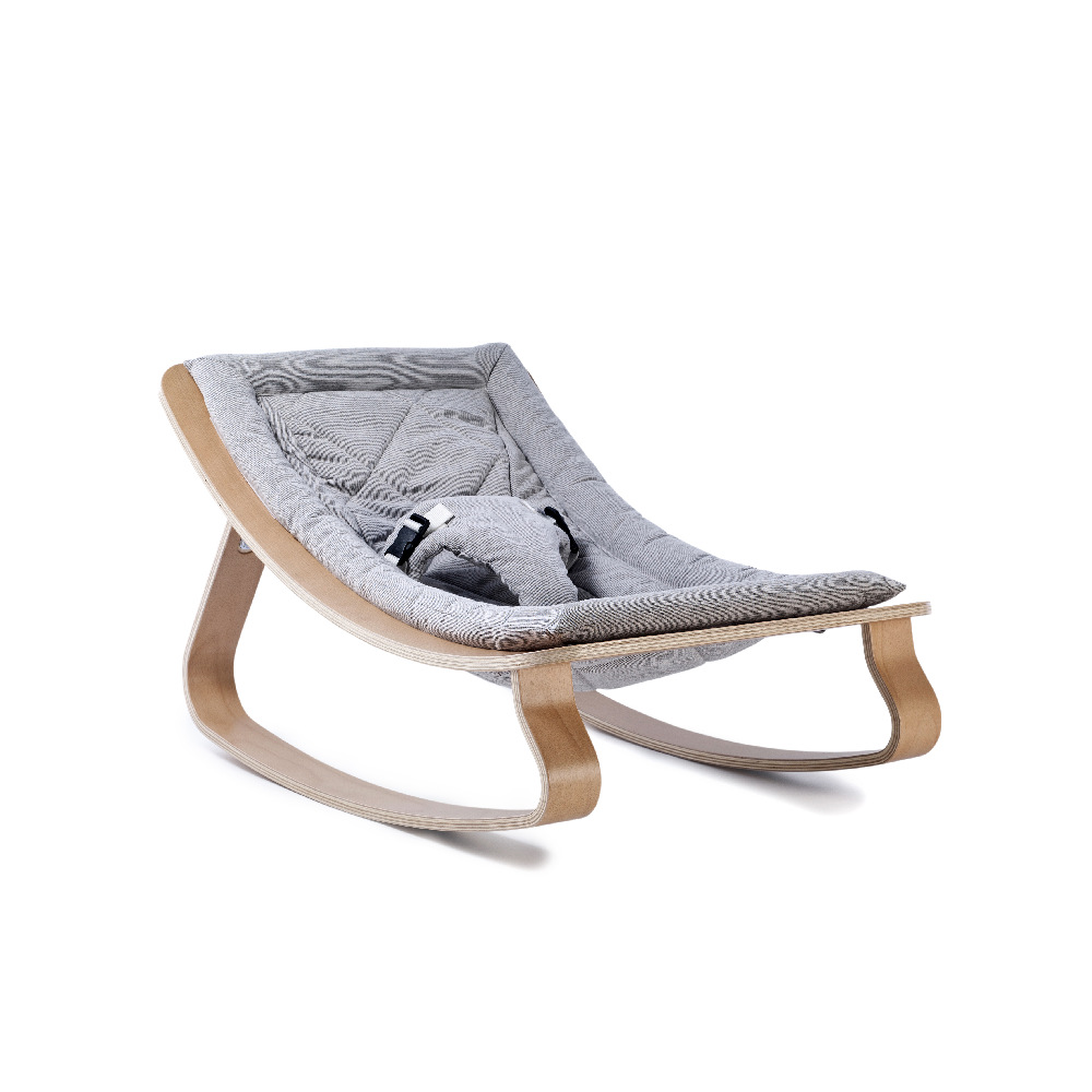 Charlie Crane Leżaczek Levo Buk Sweet Grey 0+