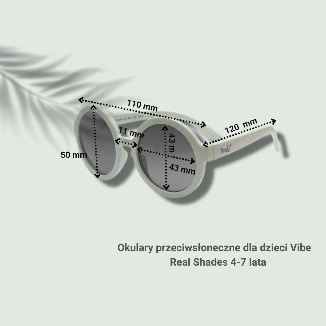 Real Shades, Okulary przeciwsłoneczne dla dziewczynki Vibe Mauve 4-7 lat