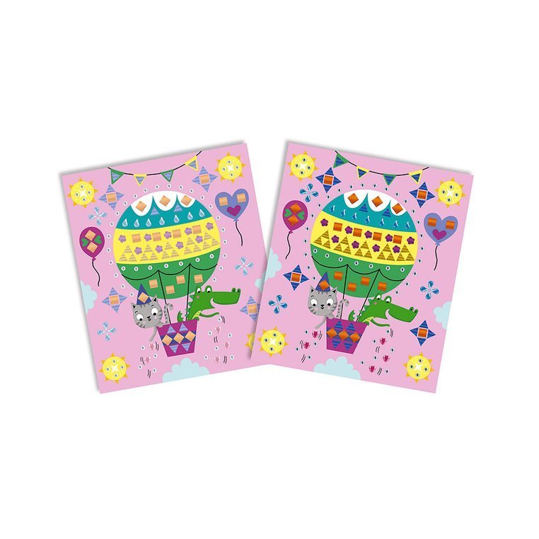 Janod Zestaw Kreatywny Kryształki i Naklejki Fiesta 4+