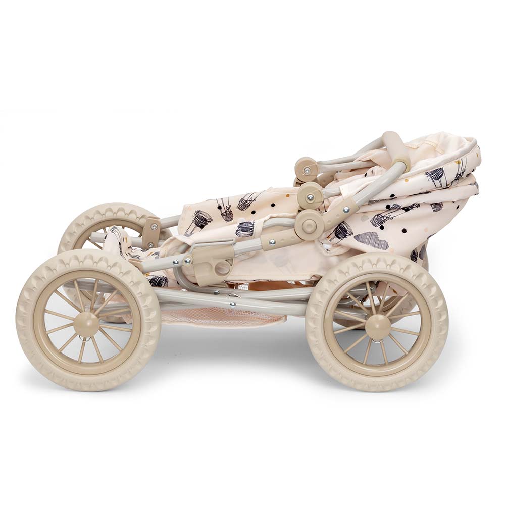 Wózek dla lalek 3 w 1, gondola, spacerówka i nosidełko, zabawka, Skrallan