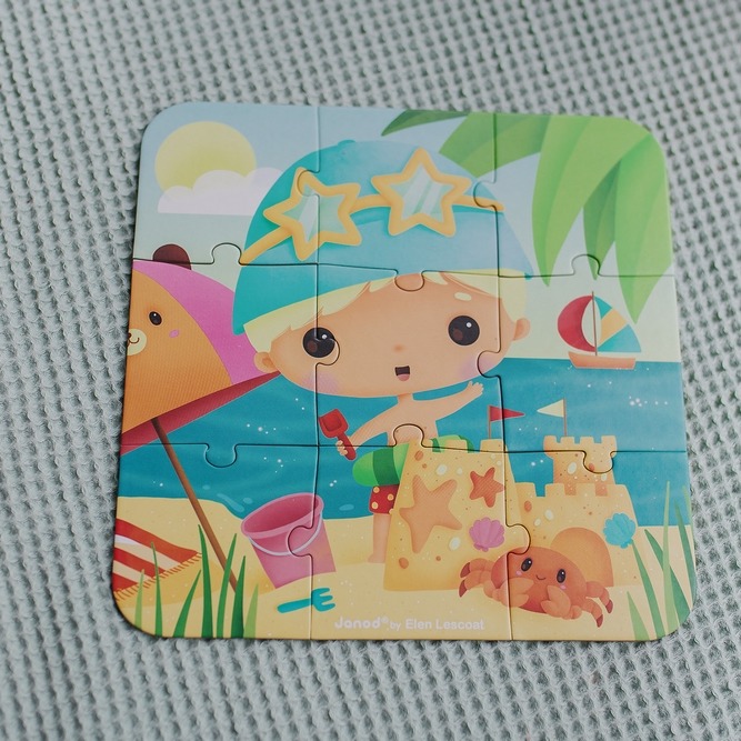 Janod Puzzle Pory Roku 4 Układanki 6-16 el. 3+