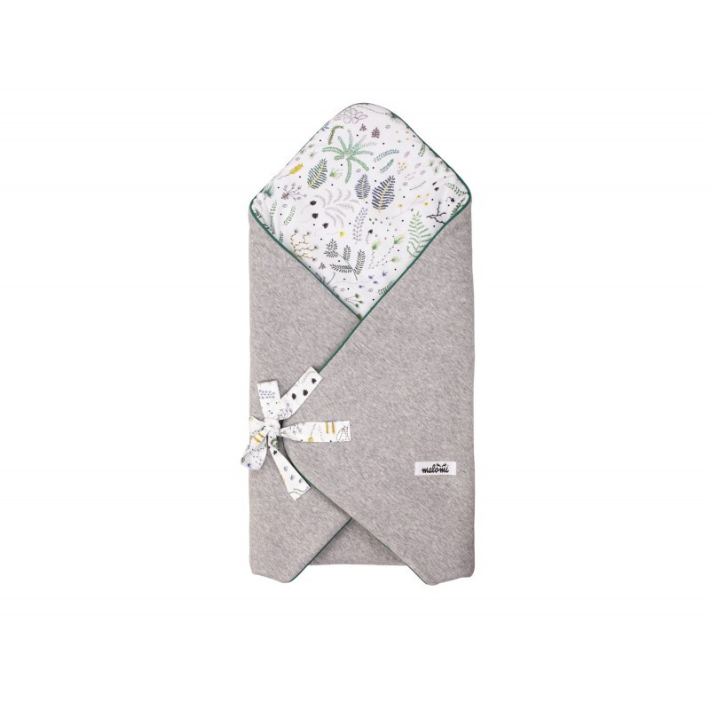 Malomi Kids Rożek Niemowlęcy FOREST GREEN 74x74cm