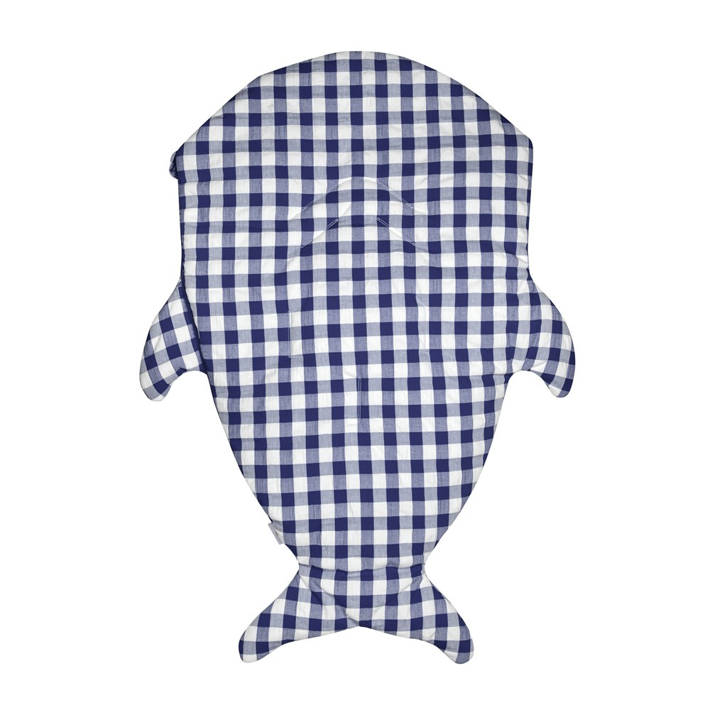 Baby Bites, Śpiworek letni Shark (1-18 miesięcy) Blue Vichy