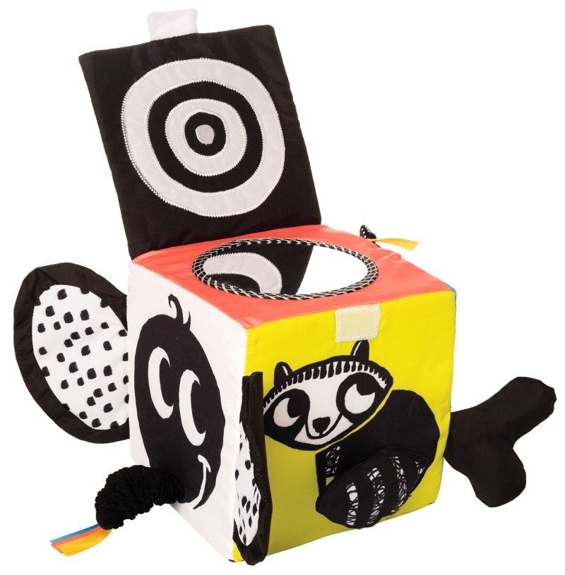 Manhattan Toy Miękka Kostka Edukacyjna Zoo 0+