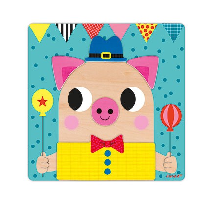 Janod Układanka magnetyczna Zwierzątka 2-5 lat