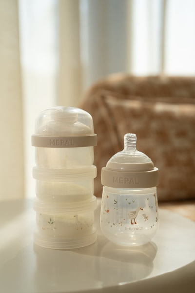 Mepal & Little Dutch Pojemniki na mleko Little Goose 3×120 ml