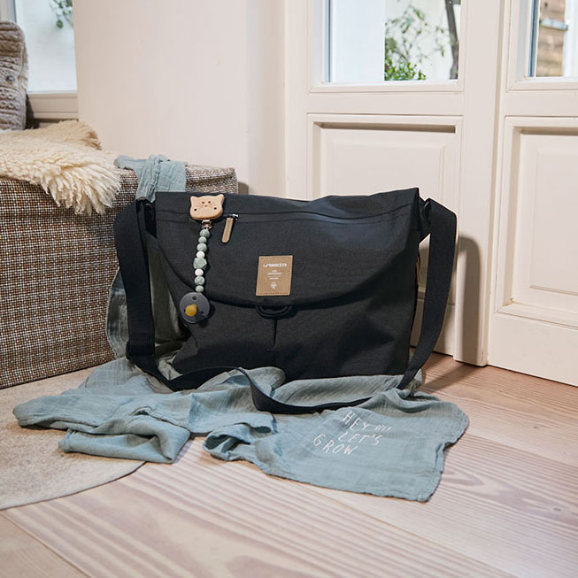 Lassig Torba Messenger Green Label Akcesoria - Black