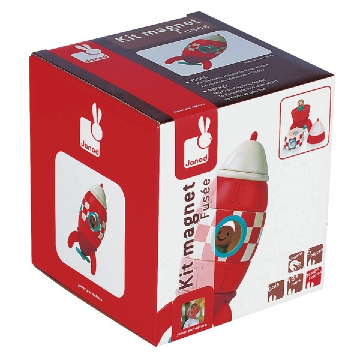 Janod Rakieta Magnetyczna 12 el. 3+