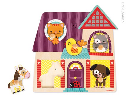 Janod Puzzle Muzyczne Moi Mali Przyjaciele 12m+