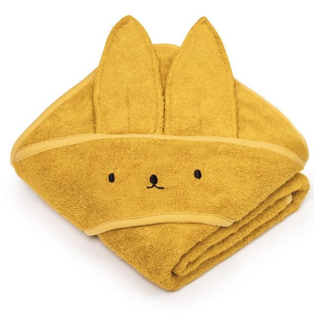 My Memi, Bambusowy ręcznik mustard - rabbit
