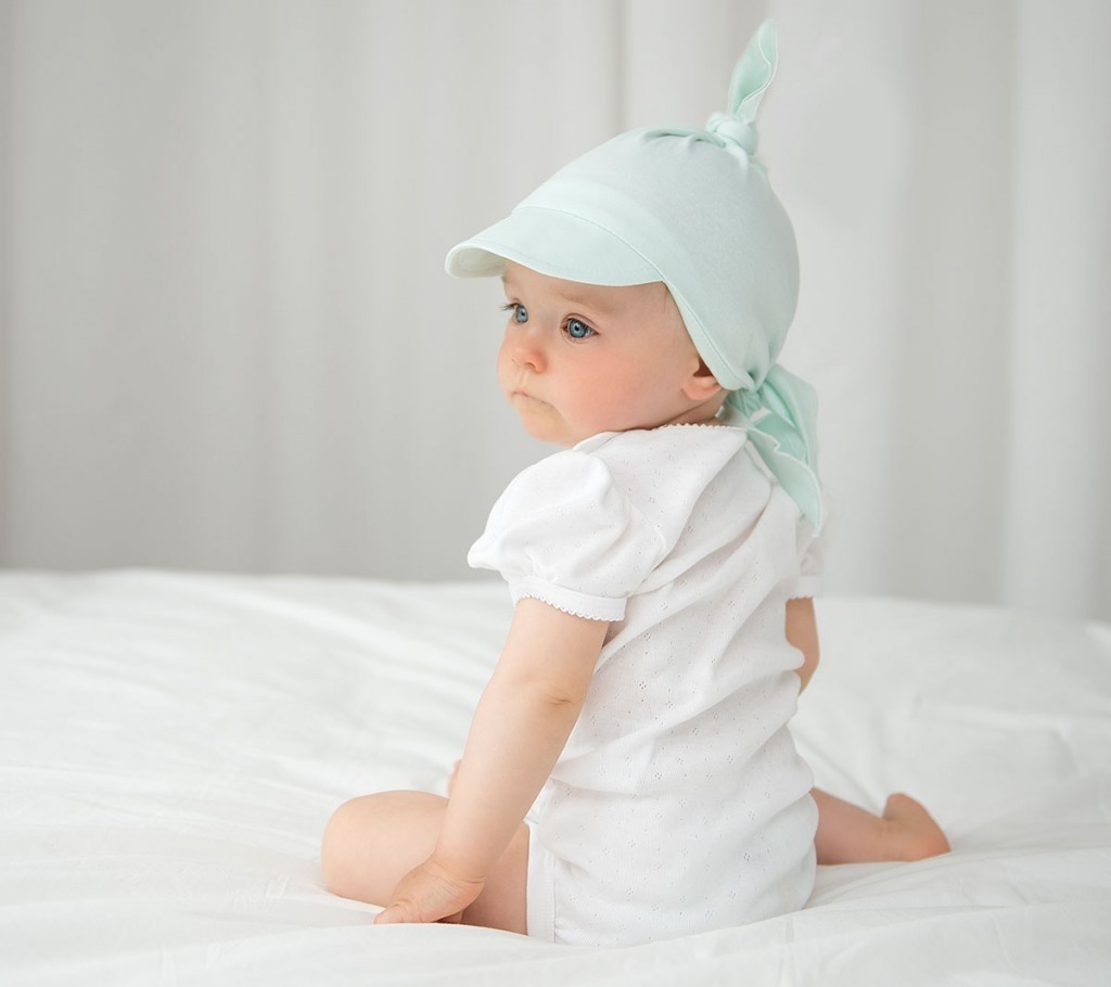 Lullalove Chustka z daszkiem herbs blue 0+