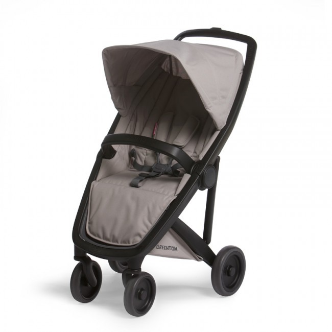 Wózek Greentom Upp Classic Czarny-Piaskowy 6m+ | Eco