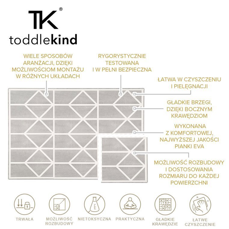Toddlekind Mata Piankowa Różowa 120x180cm