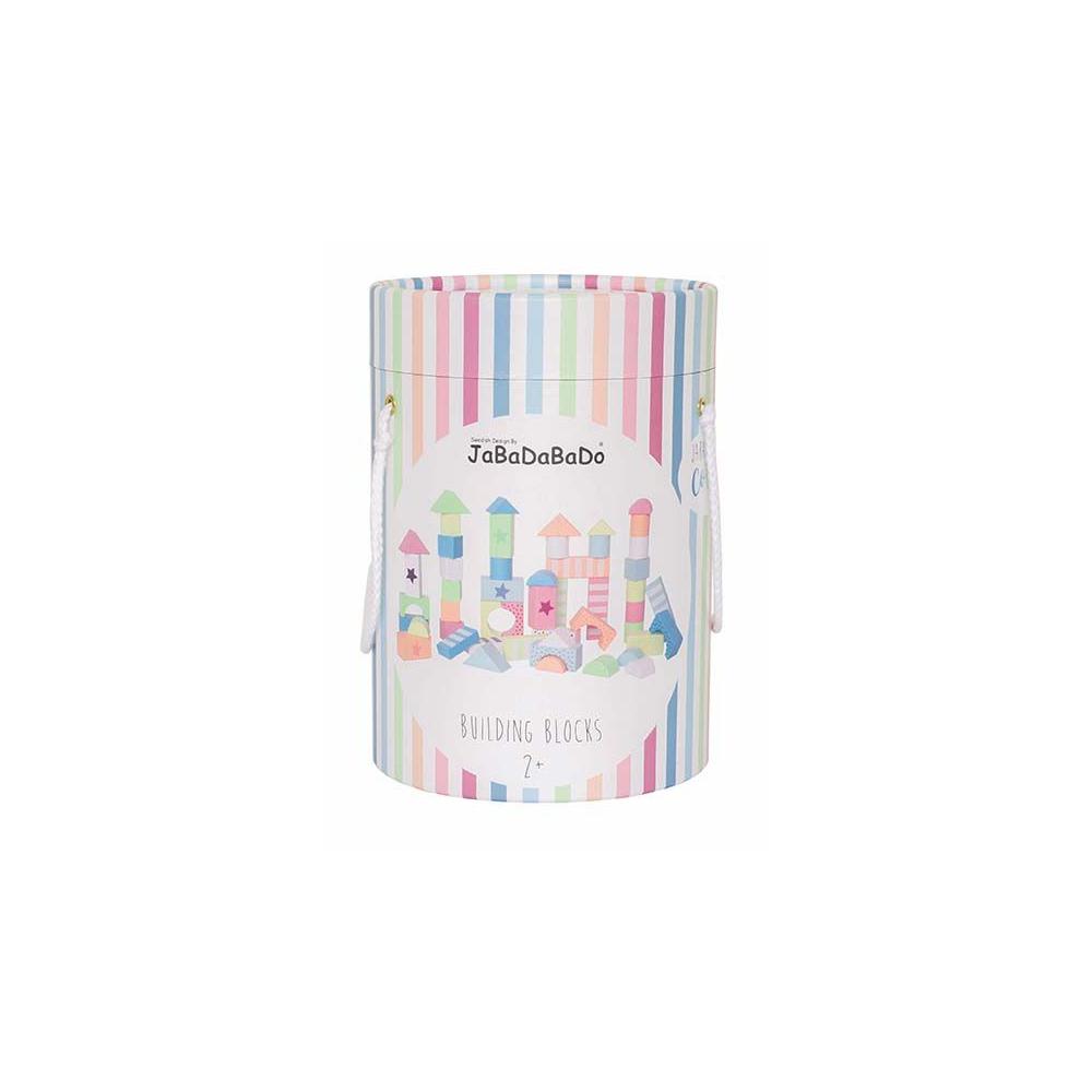 Jabadabado Klocki Drewniane Kolorowe 50 szt.