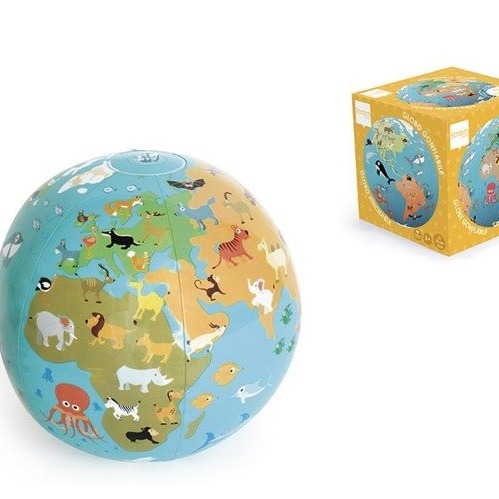 Scratch Piłka dmuchana Mapa Świata 40 cm 18m+