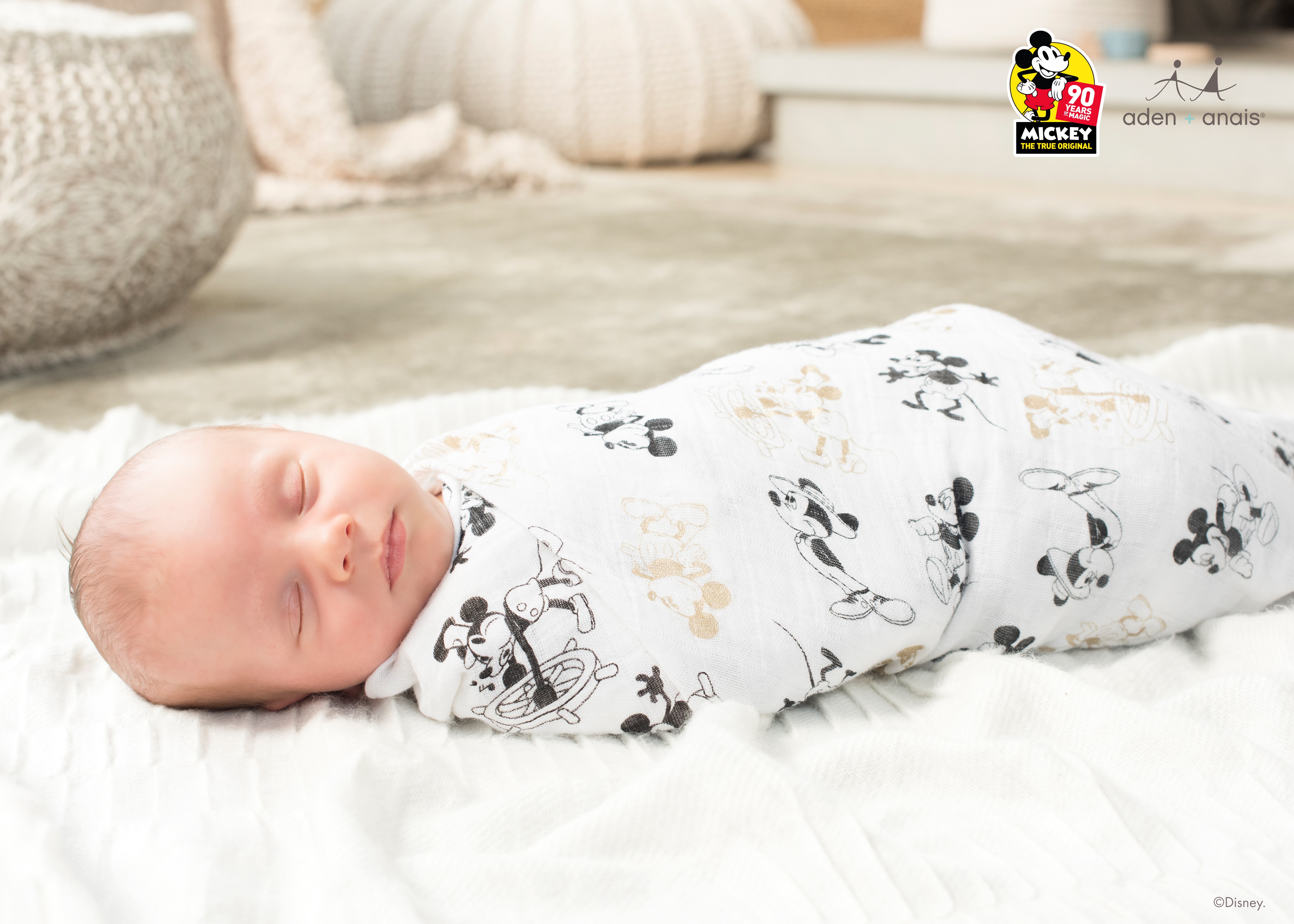 Aden + Anais Otulacze Muślinowe Mickey's 90th 3 szt. 0+