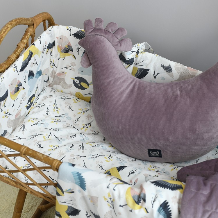 La Millou Prześcieradło Good Night 60x120 cm - Hello World Birds