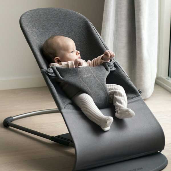 BabyBjorn Leżaczek Bliss 3D Jersey Ciemny Szary 0+